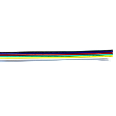 Plochý RGBCCT kabel 5x0,5mm 6-žílový