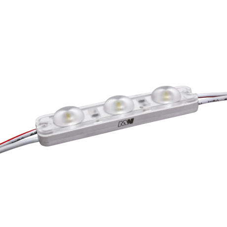 LED modul 3 LED 12V 0,96W čočka 170° 155lm 6500K