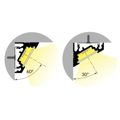 Hliníkový profil pro LED pásky CORNER 60/30°