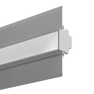 Záslepka KLUŚ FASKO pro LED hliníkové profily šedá