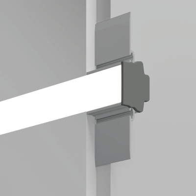 Záslepka KLUŚ FASKO pro LED hliníkové profily šedá