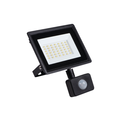 LED Reflektor GRUN NW 30W s pohybovým senzorem černý