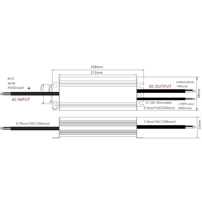 Stmívatelný napěťový zdroj DIM67 12V 150W