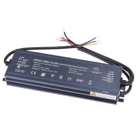 Stmívatelný napěťový zdroj DIM67 12V 250W