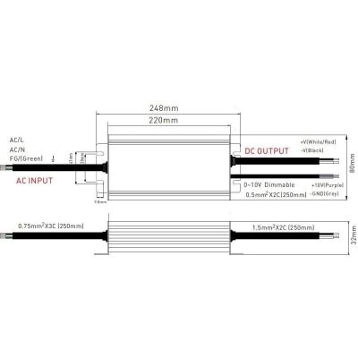 Stmívatelný napěťový zdroj DIM67 12V 300W