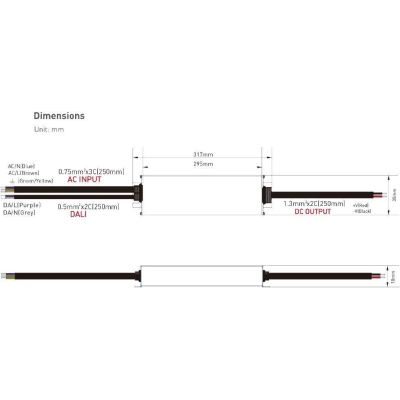DALI LED zdroj 12V 100W DT6 DA-12-100