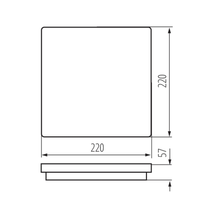 BENO 12-18W CCT-L-W Přisazené svítidlo LED