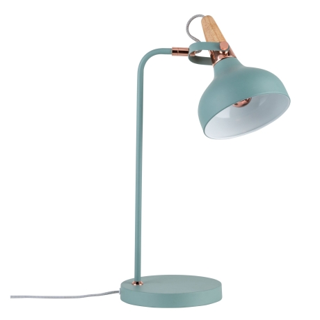 LED stolní lampa NEORDIC Juna měď/dřevo - E14