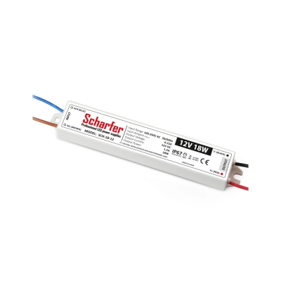 Profesionální LED zdroj Scharfer 12V 18W IP67