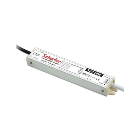Profesionální LED zdroj Scharfer 12V 20W IP67