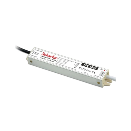 Profesionální LED zdroj Scharfer 12V 30W IP67