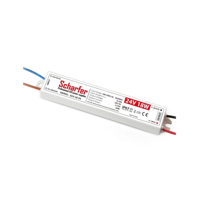 Profesionální LED zdroj Scharfer 24V 18W IP67