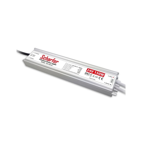 Profesionální LED zdroj Scharfer 24V 150W IP67