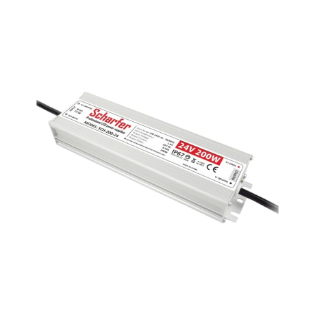 Profesionální LED zdroj Scharfer 24V 200W IP67