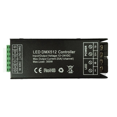 LED dekodér DMX 512 jednokanálový 25A