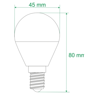 LED žárovka mini 5W E14 teplá bílá
